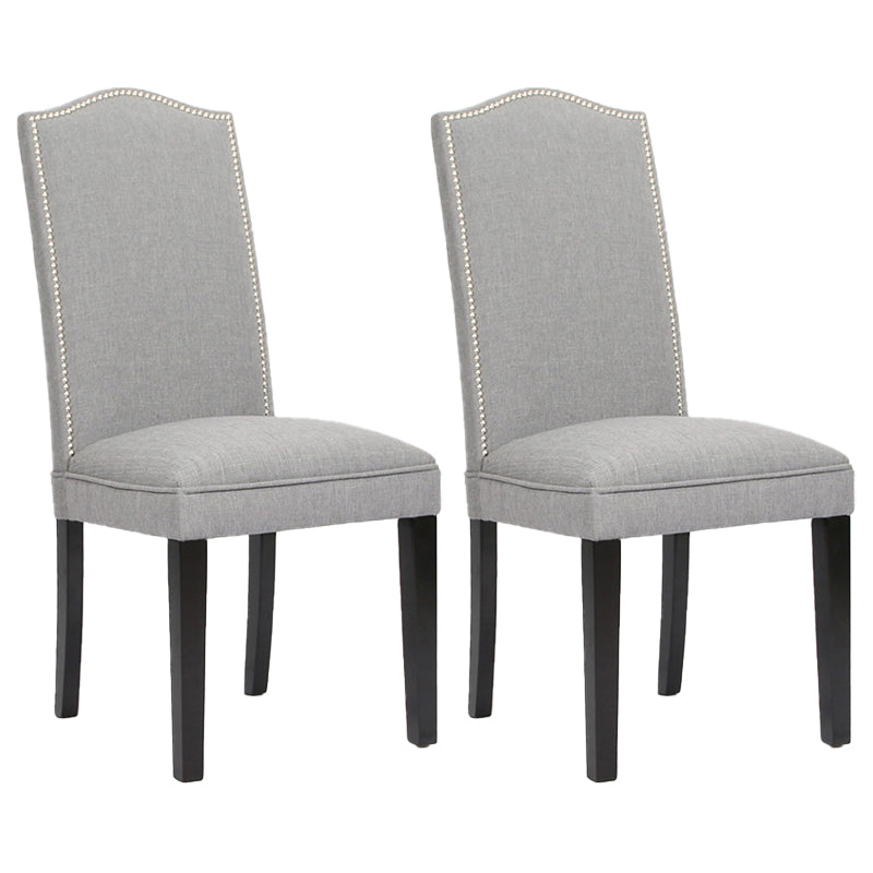 Contemporary Style Wooden Dining Chair Dining Armless Side Chairs for Kitchen Light Gray 2 Piece Set Clearhalo ' kitchen&dining_furn' 'Dining Chairs' 'Dining Tables & Seating' 'dining_chair' 'furn' 'furn_dining_chair' 'Furniture' 'furniture_dining_chair' 'Kitchen & Dining Furniture' 'kitchen' 3885734