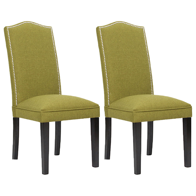 Contemporary Style Wooden Dining Chair Dining Armless Side Chairs for Kitchen Green 2 Piece Set Clearhalo ' kitchen&dining_furn' 'Dining Chairs' 'Dining Tables & Seating' 'dining_chair' 'furn' 'furn_dining_chair' 'Furniture' 'furniture_dining_chair' 'Kitchen & Dining Furniture' 'kitchen' 3885740