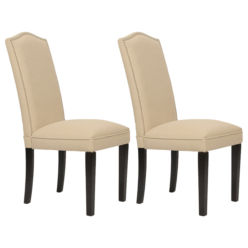 Contemporary Style Wooden Dining Chair Dining Armless Side Chairs for Kitchen Beige 2 Piece Set Clearhalo ' kitchen&dining_furn' 'Dining Chairs' 'Dining Tables & Seating' 'dining_chair' 'furn' 'furn_dining_chair' 'Furniture' 'furniture_dining_chair' 'Kitchen & Dining Furniture' 'kitchen' 3885744