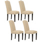Contemporary Style Wooden Dining Chair Dining Armless Side Chairs for Kitchen Beige 4 Piece Set Clearhalo ' kitchen&dining_furn' 'Dining Chairs' 'Dining Tables & Seating' 'dining_chair' 'furn' 'furn_dining_chair' 'Furniture' 'furniture_dining_chair' 'Kitchen & Dining Furniture' 'kitchen' 3885745