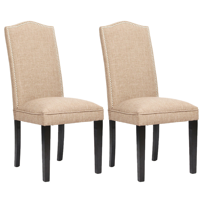 Contemporary Style Wooden Dining Chair Dining Armless Side Chairs for Kitchen Light Coffee 2 Piece Set Clearhalo ' kitchen&dining_furn' 'Dining Chairs' 'Dining Tables & Seating' 'dining_chair' 'furn' 'furn_dining_chair' 'Furniture' 'furniture_dining_chair' 'Kitchen & Dining Furniture' 'kitchen' 3885747