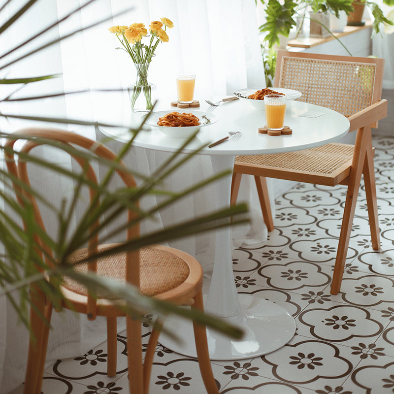 Modern Style Solid Rubberwood Chair Set Open Back Arm Dining Room Chairs Clearhalo ' kitchen&dining_furn' 'Dining Chairs' 'Dining Tables & Seating' 'dining_chair' 'furn' 'furn_dining_chair' 'Furniture' 'furniture_dining_chair' 'Kitchen & Dining Furniture' 'kitchen' 3885779