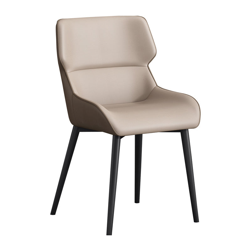 Contemporary Metal Dining Arm Chairs Wingback Parsons Chair for Home Use (Set of 2) Clearhalo ' kitchen&dining_furn' 'Dining Chairs' 'Dining Tables & Seating' 'dining_chair' 'furn' 'furn_dining_chair' 'Furniture' 'furniture_dining_chair' 'Kitchen & Dining Furniture' 'kitchen' 3885812