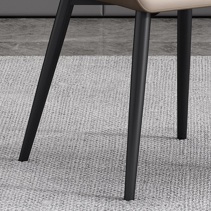 Contemporary Metal Dining Arm Chairs Wingback Parsons Chair for Home Use (Set of 2) Clearhalo ' kitchen&dining_furn' 'Dining Chairs' 'Dining Tables & Seating' 'dining_chair' 'furn' 'furn_dining_chair' 'Furniture' 'furniture_dining_chair' 'Kitchen & Dining Furniture' 'kitchen' 3885814