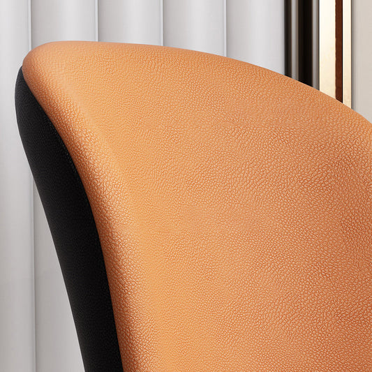 Scandinavian Home Side Chair Metal Wingback Upholstered Dining Room Chair Clearhalo ' kitchen&dining_furn' 'Dining Chairs' 'Dining Tables & Seating' 'dining_chair' 'furn' 'furn_dining_chair' 'Furniture' 'furniture_dining_chair' 'Kitchen & Dining Furniture' 'kitchen' 3885829