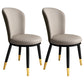 Scandinavian Home Side Chair Metal Wingback Upholstered Dining Room Chair Light Gray 2 Piece Set Clearhalo ' kitchen&dining_furn' 'Dining Chairs' 'Dining Tables & Seating' 'dining_chair' 'furn' 'furn_dining_chair' 'Furniture' 'furniture_dining_chair' 'Kitchen & Dining Furniture' 'kitchen' 3885834