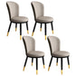 Scandinavian Home Side Chair Metal Wingback Upholstered Dining Room Chair Light Gray 4 Piece Set Clearhalo ' kitchen&dining_furn' 'Dining Chairs' 'Dining Tables & Seating' 'dining_chair' 'furn' 'furn_dining_chair' 'Furniture' 'furniture_dining_chair' 'Kitchen & Dining Furniture' 'kitchen' 3885836