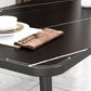 Industrial Style MDF Dining Table 4 Legs Carbon Steel Base Rectangle Table for Home Clearhalo ' dining_table' 'Dining Tables & Seating' 'Dining Tables' 'furn' 'furn_dining_table' 'Furniture' 'furniture_dining_table' 'Kitchen & Dining Furniture' 'kitchen&dining_furn' 'kitchen' 'kitchen_dining_table' 3885923