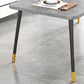 Industrial Style MDF Dining Table 4 Legs Carbon Steel Base Rectangle Table for Home Clearhalo ' dining_table' 'Dining Tables & Seating' 'Dining Tables' 'furn' 'furn_dining_table' 'Furniture' 'furniture_dining_table' 'Kitchen & Dining Furniture' 'kitchen&dining_furn' 'kitchen' 'kitchen_dining_table' 3885926
