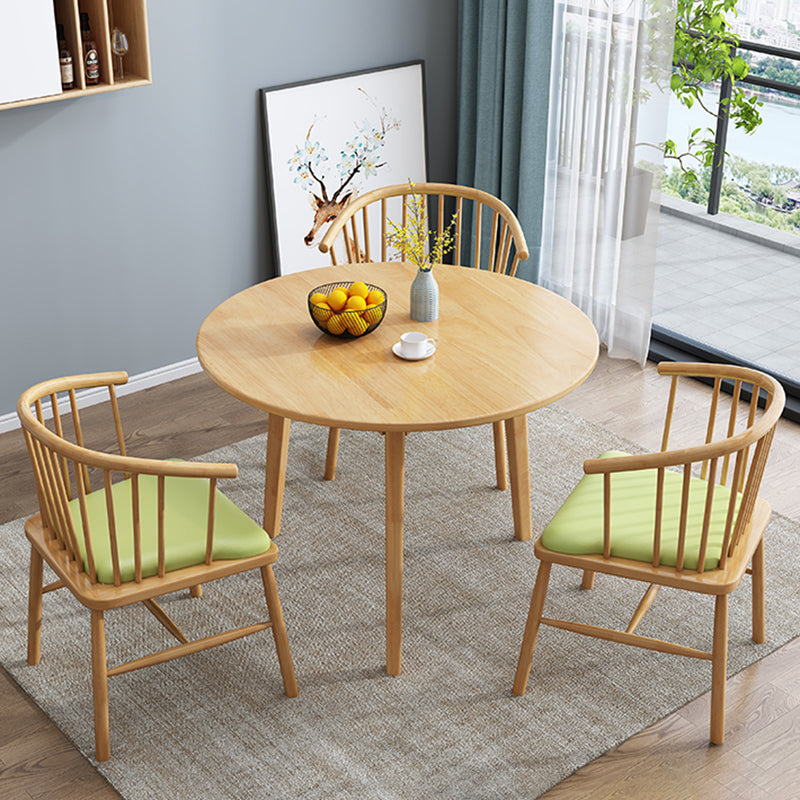 Simplicity Round Dining Site Table Solid Wood Dining Room Home Furniture Clearhalo ' dining_table' 'Dining Tables & Seating' 'Dining Tables' 'furn' 'furn_dining_table' 'Furniture' 'furniture_dining_table' 'Kitchen & Dining Furniture' 'kitchen&dining_furn' 'kitchen' 'kitchen_dining_table' 3885935