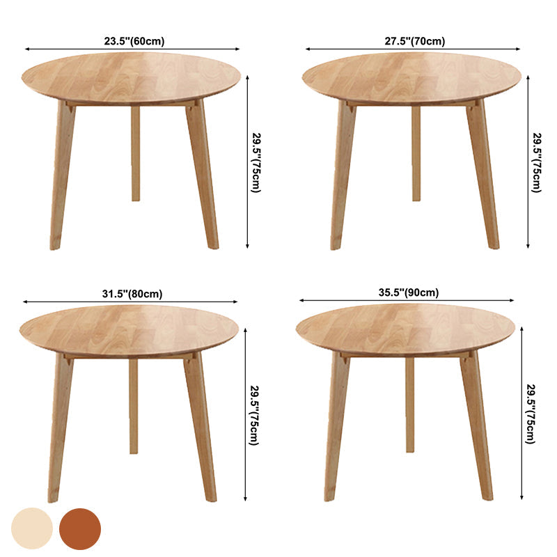 Simplicity Round Dining Site Table Solid Wood Dining Room Home Furniture Clearhalo ' dining_table' 'Dining Tables & Seating' 'Dining Tables' 'furn' 'furn_dining_table' 'Furniture' 'furniture_dining_table' 'Kitchen & Dining Furniture' 'kitchen&dining_furn' 'kitchen' 'kitchen_dining_table' 3885941