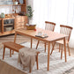 Modern Style 4 Legs Dining Table Solid Wood Dining Room Collection for Indoor Clearhalo ' dining_table' 'Dining Tables & Seating' 'Dining Tables' 'furn' 'furn_dining_table' 'Furniture' 'furniture_dining_table' 'Kitchen & Dining Furniture' 'kitchen&dining_furn' 'kitchen' 'kitchen_dining_table' 3885961