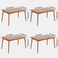 Modern Style 4 Legs Dining Table Solid Wood Dining Room Collection for Indoor Clearhalo ' dining_table' 'Dining Tables & Seating' 'Dining Tables' 'furn' 'furn_dining_table' 'Furniture' 'furniture_dining_table' 'Kitchen & Dining Furniture' 'kitchen&dining_furn' 'kitchen' 'kitchen_dining_table' 3885967