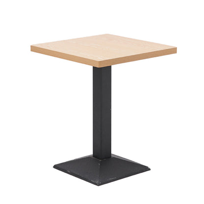Modern Wood Dinner Room Kitchen Table Brown Table with Black Frame for Dining Room Square Without Chairs Clearhalo ' dining_table' 'Dining Tables & Seating' 'Dining Tables' 'furn' 'furn_dining_table' 'Furniture' 'furniture_dining_table' 'Kitchen & Dining Furniture' 'kitchen&dining_furn' 'kitchen' 'kitchen_dining_table' 3885973