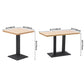 Modern Wood Dinner Room Kitchen Table Brown Table with Black Frame for Dining Room Clearhalo ' dining_table' 'Dining Tables & Seating' 'Dining Tables' 'furn' 'furn_dining_table' 'Furniture' 'furniture_dining_table' 'Kitchen & Dining Furniture' 'kitchen&dining_furn' 'kitchen' 'kitchen_dining_table' 3885982