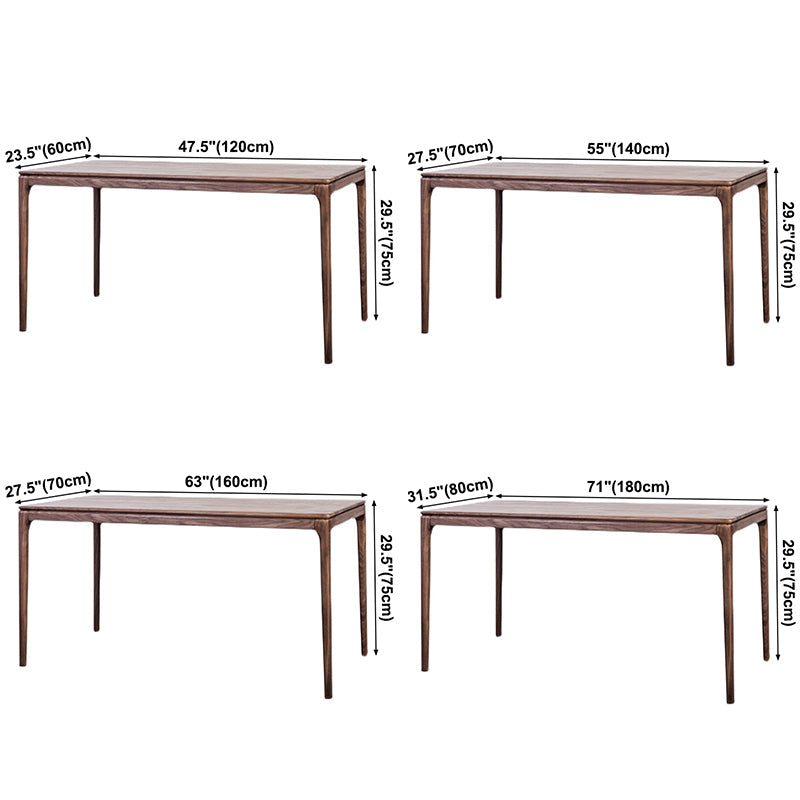 Rectangle Pine Solid Wood Table in Brown Dining Table with Wooden 4 Legs Clearhalo ' dining_table' 'Dining Tables & Seating' 'Dining Tables' 'furn' 'furn_dining_table' 'Furniture' 'furniture_dining_table' 'Kitchen & Dining Furniture' 'kitchen&dining_furn' 'kitchen' 'kitchen_dining_table' 3886001
