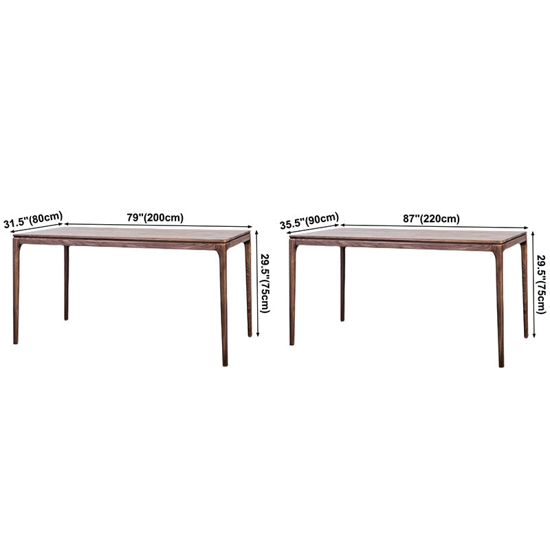Rectangle Pine Solid Wood Table in Brown Dining Table with Wooden 4 Legs Clearhalo ' dining_table' 'Dining Tables & Seating' 'Dining Tables' 'furn' 'furn_dining_table' 'Furniture' 'furniture_dining_table' 'Kitchen & Dining Furniture' 'kitchen&dining_furn' 'kitchen' 'kitchen_dining_table' 3886002