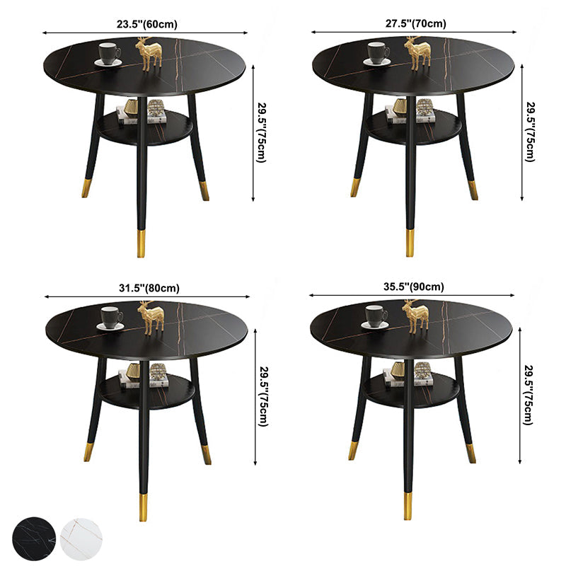 Traditional Luxury Style Sintered Stone Dinner Table Round 3 Legs Table Clearhalo ' dining_table' 'Dining Tables & Seating' 'Dining Tables' 'furn' 'furn_dining_table' 'Furniture' 'furniture_dining_table' 'Kitchen & Dining Furniture' 'kitchen&dining_furn' 'kitchen' 'kitchen_dining_table' 3886024