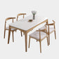 Simple Style Marble Dining Table 4 Legs Base Rectangle Table for Kitchen Clearhalo ' dining_table' 'Dining Tables & Seating' 'Dining Tables' 'furn' 'furn_dining_table' 'Furniture' 'furniture_dining_table' 'Kitchen & Dining Furniture' 'kitchen&dining_furn' 'kitchen' 'kitchen_dining_table' 3886035