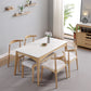 Simple Style Marble Dining Table 4 Legs Base Rectangle Table for Kitchen Clearhalo ' dining_table' 'Dining Tables & Seating' 'Dining Tables' 'furn' 'furn_dining_table' 'Furniture' 'furniture_dining_table' 'Kitchen & Dining Furniture' 'kitchen&dining_furn' 'kitchen' 'kitchen_dining_table' 3886036