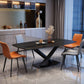 Rectangle Luxury Dining Table Four-Color Fixed Table with Sintered Stone Clearhalo ' dining_table' 'Dining Tables & Seating' 'Dining Tables' 'furn' 'furn_dining_table' 'Furniture' 'furniture_dining_table' 'Kitchen & Dining Furniture' 'kitchen&dining_furn' 'kitchen' 'kitchen_dining_table' 3886052