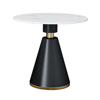 Traditional Luxury Sintered Stone Dinner Table White Round Table with Pedestal Base Without Chairs Clearhalo ' dining_table' 'Dining Tables & Seating' 'Dining Tables' 'furn' 'furn_dining_table' 'Furniture' 'furniture_dining_table' 'Kitchen & Dining Furniture' 'kitchen&dining_furn' 'kitchen' 'kitchen_dining_table' 3886058