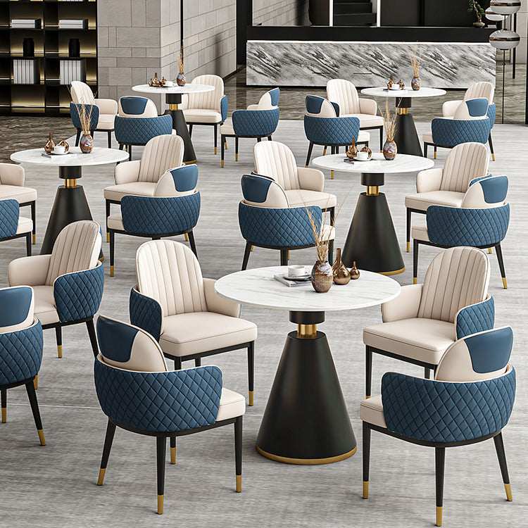 Traditional Luxury Sintered Stone Dinner Table White Round Table with Pedestal Base Clearhalo ' dining_table' 'Dining Tables & Seating' 'Dining Tables' 'furn' 'furn_dining_table' 'Furniture' 'furniture_dining_table' 'Kitchen & Dining Furniture' 'kitchen&dining_furn' 'kitchen' 'kitchen_dining_table' 3886066