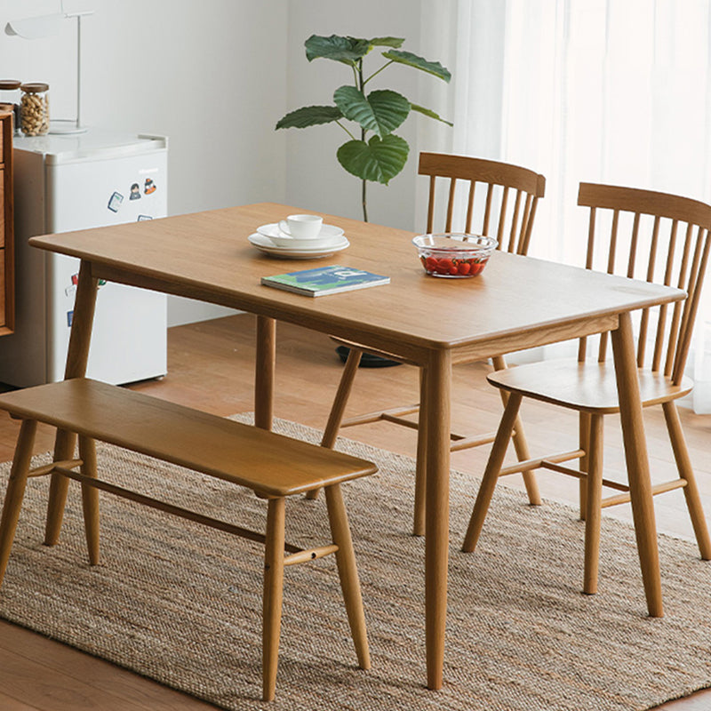 Rectangle Solid Wood Dining Table Modern Kitchen Indoor Table with 4 Legs Clearhalo ' dining_table' 'Dining Tables & Seating' 'Dining Tables' 'furn' 'furn_dining_table' 'Furniture' 'furniture_dining_table' 'Kitchen & Dining Furniture' 'kitchen&dining_furn' 'kitchen' 'kitchen_dining_table' 3886067