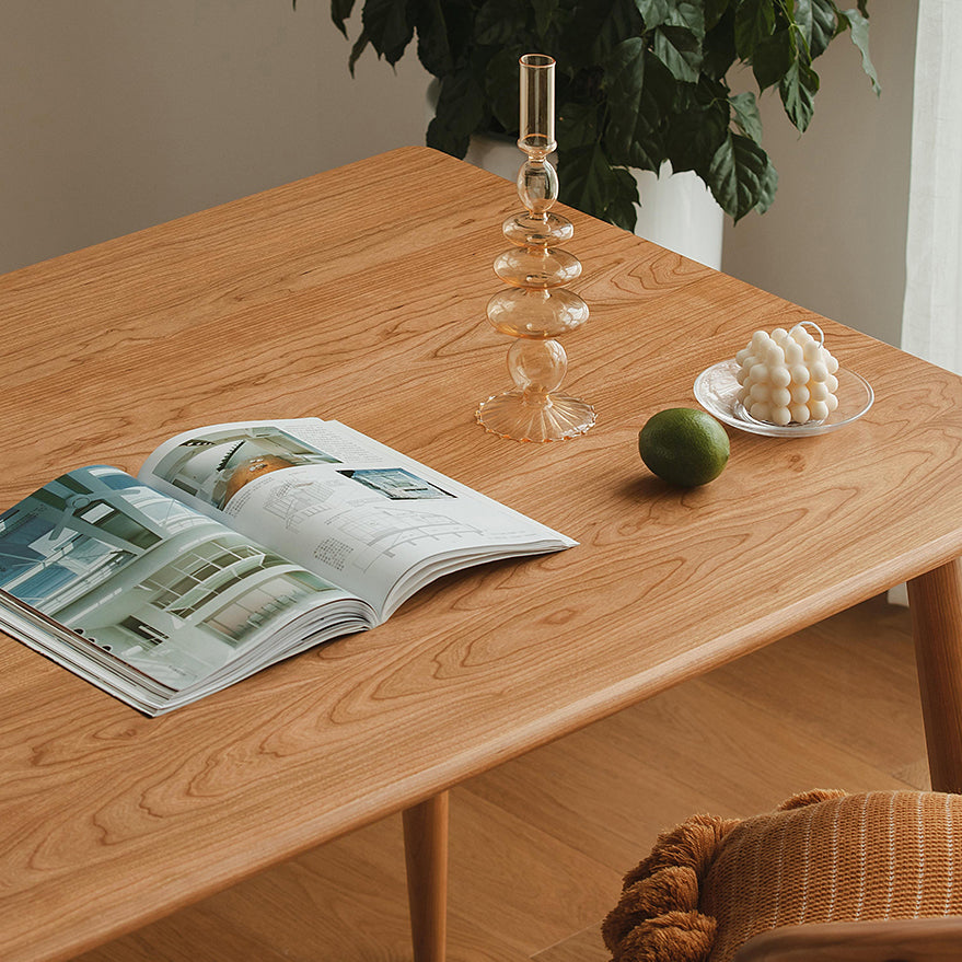 Rectangle Solid Wood Dining Table Modern Kitchen Indoor Table with 4 Legs Clearhalo ' dining_table' 'Dining Tables & Seating' 'Dining Tables' 'furn' 'furn_dining_table' 'Furniture' 'furniture_dining_table' 'Kitchen & Dining Furniture' 'kitchen&dining_furn' 'kitchen' 'kitchen_dining_table' 3886070