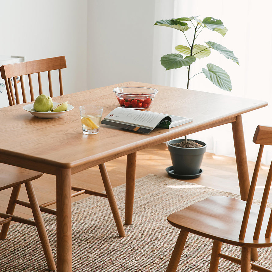 Rectangle Solid Wood Dining Table Modern Kitchen Indoor Table with 4 Legs Clearhalo ' dining_table' 'Dining Tables & Seating' 'Dining Tables' 'furn' 'furn_dining_table' 'Furniture' 'furniture_dining_table' 'Kitchen & Dining Furniture' 'kitchen&dining_furn' 'kitchen' 'kitchen_dining_table' 3886071
