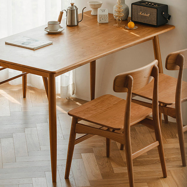 Rectangle Solid Wood Dining Table Modern Kitchen Indoor Table with 4 Legs Clearhalo ' dining_table' 'Dining Tables & Seating' 'Dining Tables' 'furn' 'furn_dining_table' 'Furniture' 'furniture_dining_table' 'Kitchen & Dining Furniture' 'kitchen&dining_furn' 'kitchen' 'kitchen_dining_table' 3886076