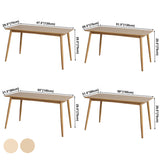 Rectangle Solid Wood Dining Table Modern Kitchen Indoor Table with 4 Legs Clearhalo ' dining_table' 'Dining Tables & Seating' 'Dining Tables' 'furn' 'furn_dining_table' 'Furniture' 'furniture_dining_table' 'Kitchen & Dining Furniture' 'kitchen&dining_furn' 'kitchen' 'kitchen_dining_table' 3886077