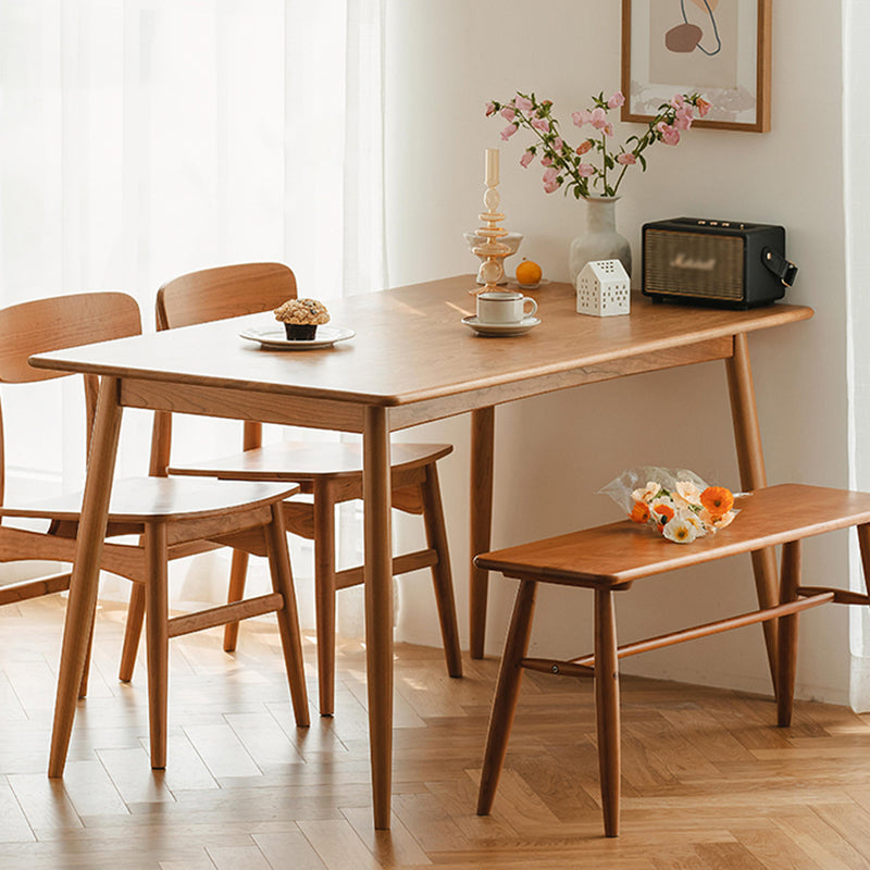Rectangle Solid Wood Dining Table Modern Kitchen Indoor Table with 4 Legs Clearhalo ' dining_table' 'Dining Tables & Seating' 'Dining Tables' 'furn' 'furn_dining_table' 'Furniture' 'furniture_dining_table' 'Kitchen & Dining Furniture' 'kitchen&dining_furn' 'kitchen' 'kitchen_dining_table' 3886079