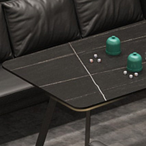 Metal Industrial Rectangle Indoor Table Sintered Stone Table for Kitchen and Dining Room Clearhalo ' dining_table' 'Dining Tables & Seating' 'Dining Tables' 'furn' 'furn_dining_table' 'Furniture' 'furniture_dining_table' 'Kitchen & Dining Furniture' 'kitchen&dining_furn' 'kitchen' 'kitchen_dining_table' 3886119