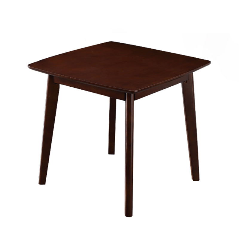 Square 4 Legs Industrial Dining Table Wood Color Fixed Table of Solid Wood Walnut Without Chairs Clearhalo ' dining_table' 'Dining Tables & Seating' 'Dining Tables' 'furn' 'furn_dining_table' 'Furniture' 'furniture_dining_table' 'Kitchen & Dining Furniture' 'kitchen&dining_furn' 'kitchen' 'kitchen_dining_table' 3886130