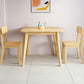 Square 4 Legs Industrial Dining Table Wood Color Fixed Table of Solid Wood Clearhalo ' dining_table' 'Dining Tables & Seating' 'Dining Tables' 'furn' 'furn_dining_table' 'Furniture' 'furniture_dining_table' 'Kitchen & Dining Furniture' 'kitchen&dining_furn' 'kitchen' 'kitchen_dining_table' 3886142