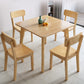Square 4 Legs Industrial Dining Table Wood Color Fixed Table of Solid Wood Clearhalo ' dining_table' 'Dining Tables & Seating' 'Dining Tables' 'furn' 'furn_dining_table' 'Furniture' 'furniture_dining_table' 'Kitchen & Dining Furniture' 'kitchen&dining_furn' 'kitchen' 'kitchen_dining_table' 3886143