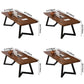 Rectangle Double Pedestal Industrial Dining Table Wood Color Fixed Table of Solid Wood Clearhalo ' dining_table' 'Dining Tables & Seating' 'Dining Tables' 'furn' 'furn_dining_table' 'Furniture' 'furniture_dining_table' 'Kitchen & Dining Furniture' 'kitchen&dining_furn' 'kitchen' 'kitchen_dining_table' 3886156