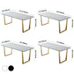 Metal Traditional Luxury Rectangle Table Sintered Stone Table with Sled Clearhalo ' dining_table' 'Dining Tables & Seating' 'Dining Tables' 'furn' 'furn_dining_table' 'Furniture' 'furniture_dining_table' 'Kitchen & Dining Furniture' 'kitchen&dining_furn' 'kitchen' 'kitchen_dining_table' 3886169