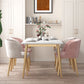 Traditional Luxury Rectangle 4-foot Dining Site Table Stone Dining Room Collection Clearhalo ' dining_table' 'Dining Tables & Seating' 'Dining Tables' 'furn' 'furn_dining_table' 'Furniture' 'furniture_dining_table' 'Kitchen & Dining Furniture' 'kitchen&dining_furn' 'kitchen' 'kitchen_dining_table' 3886175