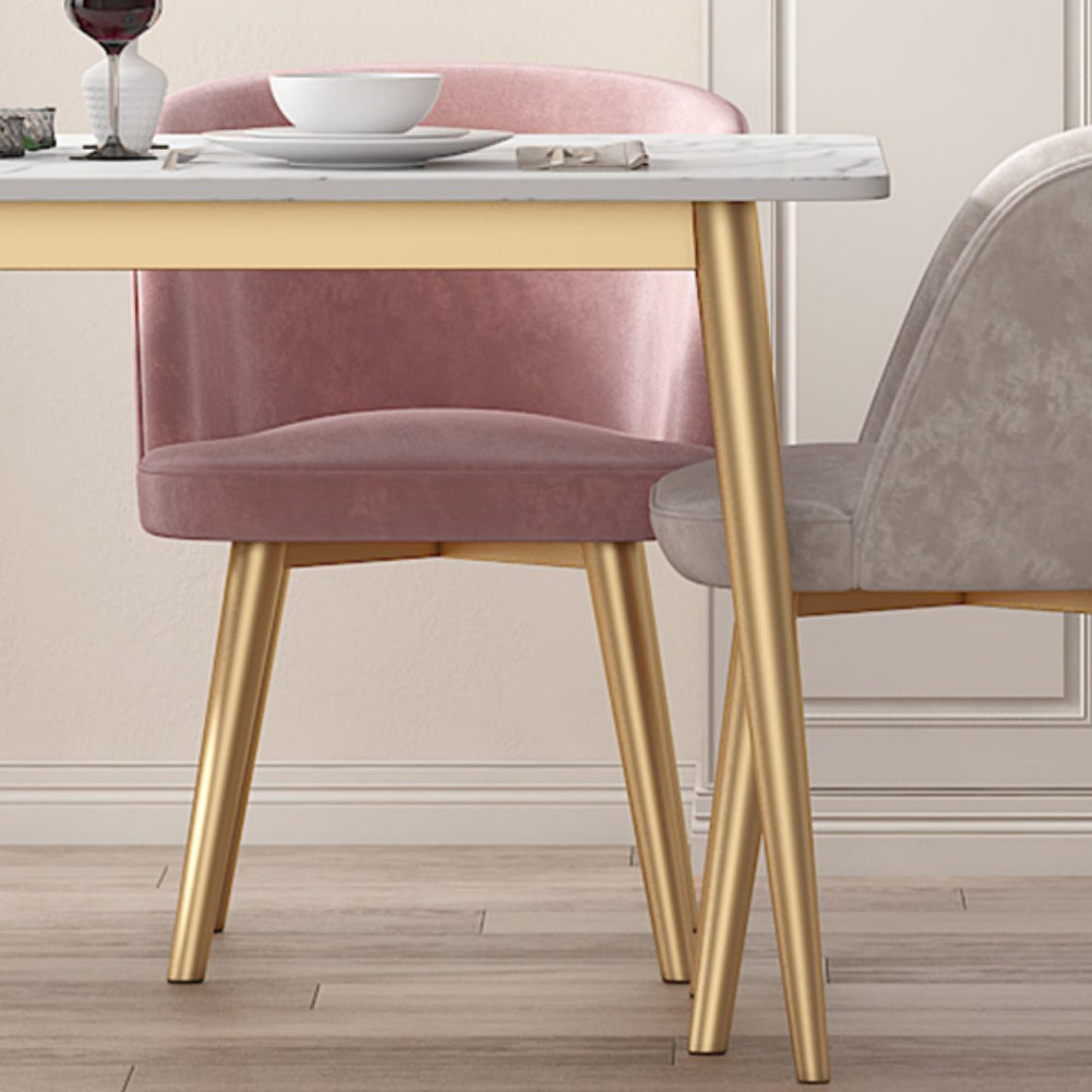 Traditional Luxury Rectangle 4-foot Dining Site Table Stone Dining Room Collection Clearhalo ' dining_table' 'Dining Tables & Seating' 'Dining Tables' 'furn' 'furn_dining_table' 'Furniture' 'furniture_dining_table' 'Kitchen & Dining Furniture' 'kitchen&dining_furn' 'kitchen' 'kitchen_dining_table' 3886181
