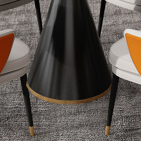 Traditional Luxury Sintered Stone Dining Room Table Round Pedestal Table Clearhalo ' dining_table' 'Dining Tables & Seating' 'Dining Tables' 'furn' 'furn_dining_table' 'Furniture' 'furniture_dining_table' 'Kitchen & Dining Furniture' 'kitchen&dining_furn' 'kitchen' 'kitchen_dining_table' 3886190