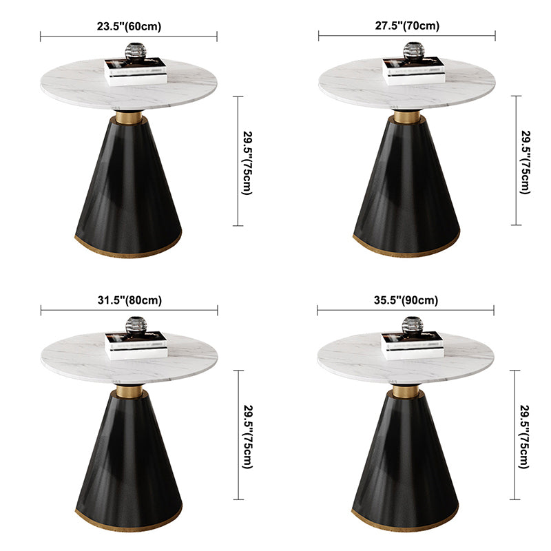 Traditional Luxury Sintered Stone Dining Room Table Round Pedestal Table Clearhalo ' dining_table' 'Dining Tables & Seating' 'Dining Tables' 'furn' 'furn_dining_table' 'Furniture' 'furniture_dining_table' 'Kitchen & Dining Furniture' 'kitchen&dining_furn' 'kitchen' 'kitchen_dining_table' 3886193