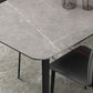 Simplicity Style Sintered Stone Dining Table 4 Legs Carbon Steel Base Rectangle Table for Home Clearhalo ' dining_table' 'Dining Tables & Seating' 'Dining Tables' 'furn' 'furn_dining_table' 'Furniture' 'furniture_dining_table' 'Kitchen & Dining Furniture' 'kitchen&dining_furn' 'kitchen' 'kitchen_dining_table' 3886201