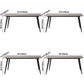Simplicity Style Sintered Stone Dining Table 4 Legs Carbon Steel Base Rectangle Table for Home Clearhalo ' dining_table' 'Dining Tables & Seating' 'Dining Tables' 'furn' 'furn_dining_table' 'Furniture' 'furniture_dining_table' 'Kitchen & Dining Furniture' 'kitchen&dining_furn' 'kitchen' 'kitchen_dining_table' 3886205