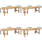 Simple Kitchen Rectangle Dining Table Solid Wood Khaki Dining Table with Double Pedestal Bases Clearhalo ' dining_table' 'Dining Tables & Seating' 'Dining Tables' 'furn' 'furn_dining_table' 'Furniture' 'furniture_dining_table' 'Kitchen & Dining Furniture' 'kitchen&dining_furn' 'kitchen' 'kitchen_dining_table' 3886218