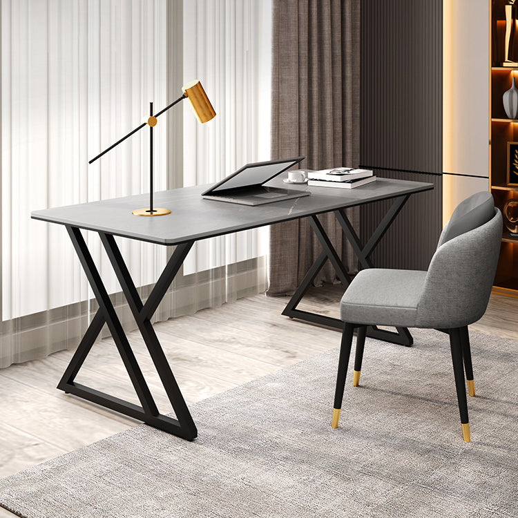 Rectangle Four-Color Dining Table Sintered Stone Table Modern with Double Pedestal Clearhalo ' dining_table' 'Dining Tables & Seating' 'Dining Tables' 'furn' 'furn_dining_table' 'Furniture' 'furniture_dining_table' 'Kitchen & Dining Furniture' 'kitchen&dining_furn' 'kitchen' 'kitchen_dining_table' 3886226