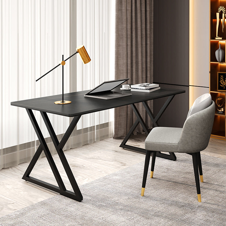Rectangle Four-Color Dining Table Sintered Stone Table Modern with Double Pedestal Clearhalo ' dining_table' 'Dining Tables & Seating' 'Dining Tables' 'furn' 'furn_dining_table' 'Furniture' 'furniture_dining_table' 'Kitchen & Dining Furniture' 'kitchen&dining_furn' 'kitchen' 'kitchen_dining_table' 3886228