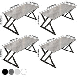 Rectangle Four-Color Dining Table Sintered Stone Table Modern with Double Pedestal Clearhalo ' dining_table' 'Dining Tables & Seating' 'Dining Tables' 'furn' 'furn_dining_table' 'Furniture' 'furniture_dining_table' 'Kitchen & Dining Furniture' 'kitchen&dining_furn' 'kitchen' 'kitchen_dining_table' 3886230