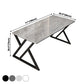 Rectangle Four-Color Dining Table Sintered Stone Table Modern with Double Pedestal Clearhalo ' dining_table' 'Dining Tables & Seating' 'Dining Tables' 'furn' 'furn_dining_table' 'Furniture' 'furniture_dining_table' 'Kitchen & Dining Furniture' 'kitchen&dining_furn' 'kitchen' 'kitchen_dining_table' 3886231